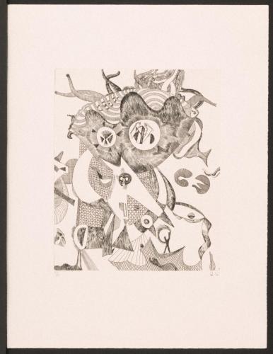 版画集『瑛九・銅版画 SCALE I』 15 苦悩