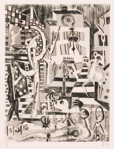 版画集『瑛九・銅版画 SCALE II』10 乱舞