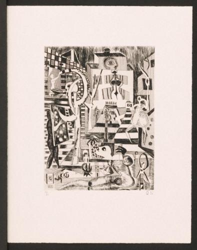 版画集『瑛九・銅版画 SCALE II』10 乱舞