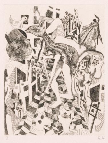 版画集『瑛九・銅版画 SCALE II』11 夢の中の動物