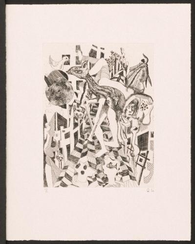 版画集『瑛九・銅版画 SCALE II』11 夢の中の動物