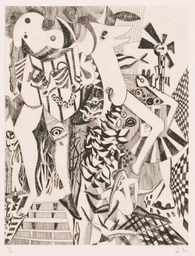 版画集『瑛九・銅版画 SCALE II』 15 森の思い出