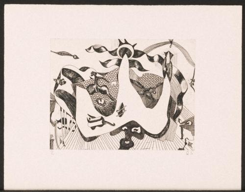 版画集『瑛九・銅版画 SCALE II』　21　忘れた道