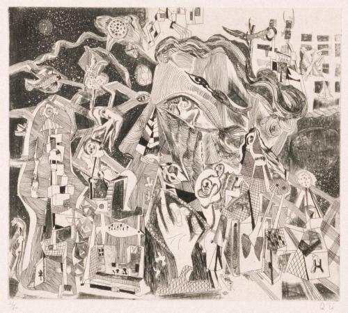 版画集『瑛九・銅版画 SCALE II』 25 指の物語