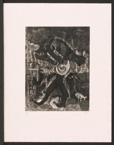 版画集『瑛九・銅版画 SCALE II』26魔魚