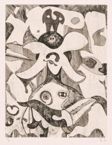 版画集『瑛九・銅版画 SCALE II』 29 女 B