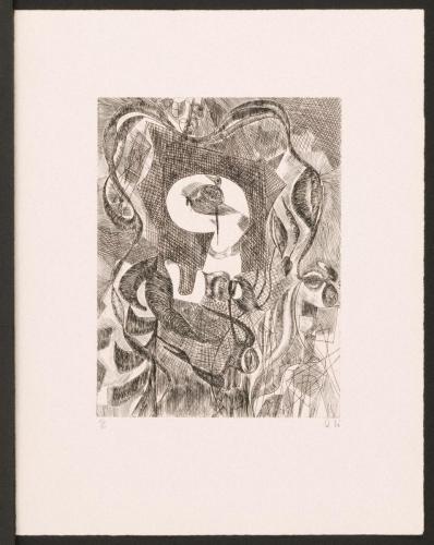 版画集『瑛九・銅版画 SCALE II』31 流れの中のプロフィル