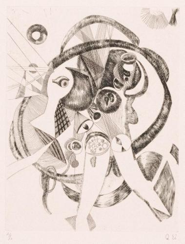 版画集『瑛九・銅版画 SCALE II』34 かがみ