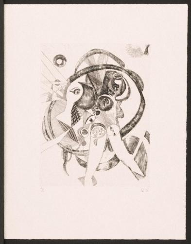 版画集『瑛九・銅版画 SCALE II』34 かがみ