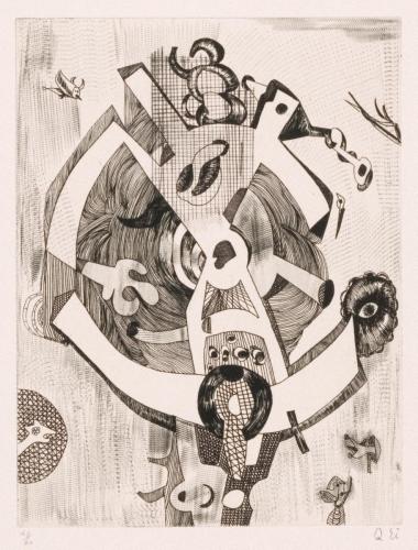 版画集『瑛九・銅版画 SCALE II』35 ハンドル