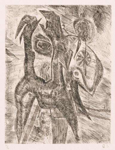 版画集『瑛九・銅版画 SCALE II』38いかり