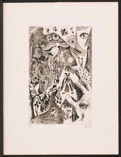 版画集『瑛九・銅版画 SCALE III』 3 ヴァイオリン
