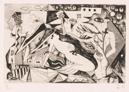 版画集『瑛九・銅版画 SCALE III』 8 夢の精