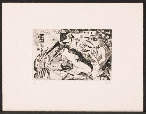 版画集『瑛九・銅版画 SCALE III』 8 夢の精