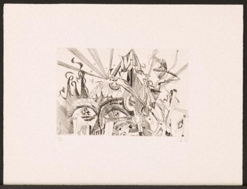 版画集『瑛九・銅版画 SCALE III』 9 トンボの仲間