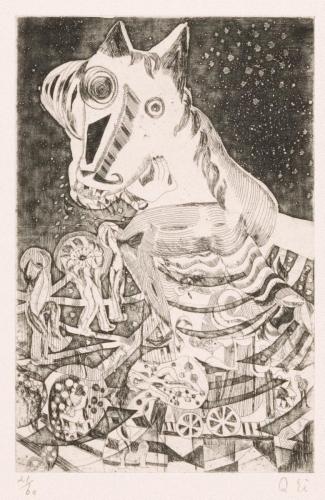 版画集『瑛九・銅版画 SCALE III』 17 馬