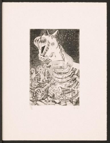 版画集『瑛九・銅版画 SCALE III』 17 馬