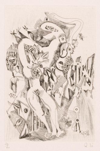 版画集『瑛九・銅版画 SCALE III』 18 鳥の精