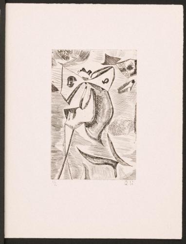 版画集『瑛九・銅版画 SCALE III』 23 スフィンクス