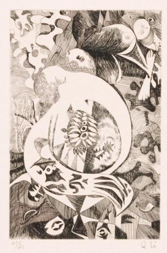 版画集『瑛九・銅版画 SCALE III』 25 海底