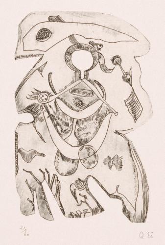 版画集『瑛九・銅版画 SCALE III』 30 人形