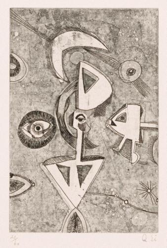 版画集『瑛九・銅版画 SCALE III』 34 夜空
