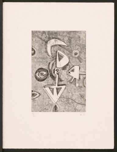 版画集『瑛九・銅版画 SCALE III』 34 夜空