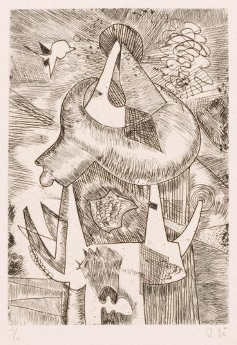 版画集『瑛九・銅版画 SCALE III』 43 雲
