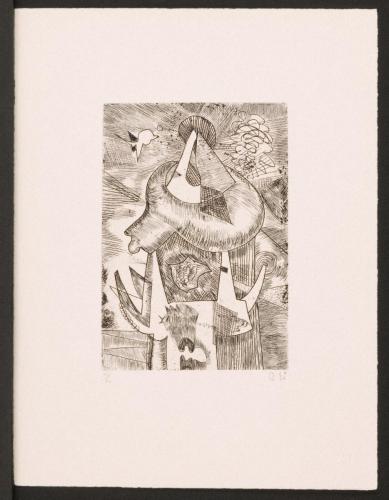 版画集『瑛九・銅版画 SCALE III』 43 雲