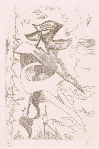 版画集『瑛九・銅版画 SCALE III』 48 秋の河