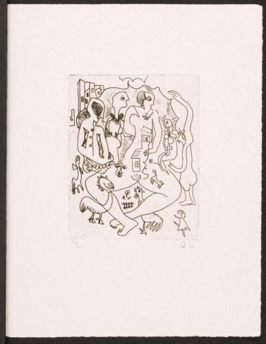 版画集『瑛九・銅版画 SCALE IV』 10 愛するもの逹