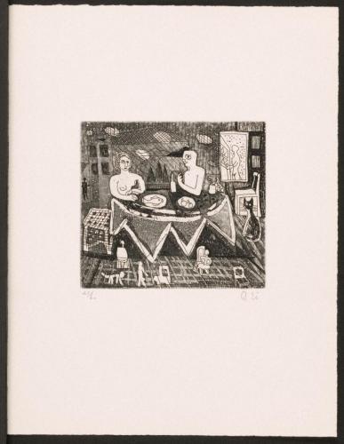 版画集『瑛九・銅版画 SCALE IV』 14 朝食