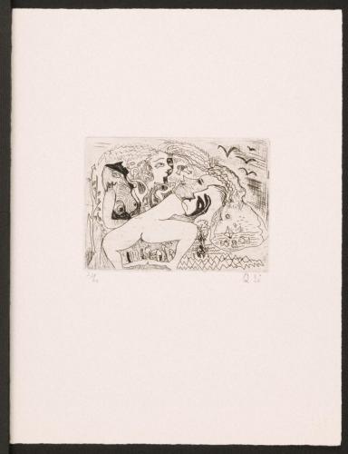 版画集『瑛九・銅版画 SCALE IV』 15 海辺の朝