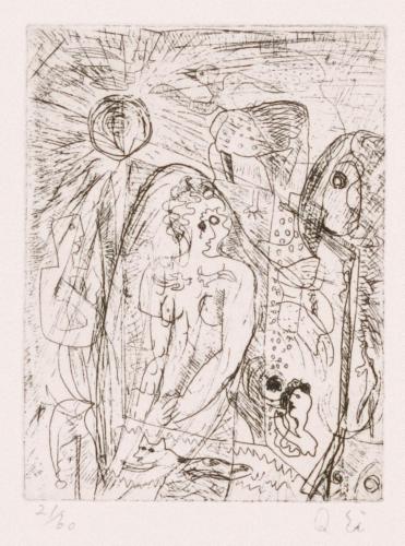 版画集『瑛九・銅版画 SCALE IV』 17 想い