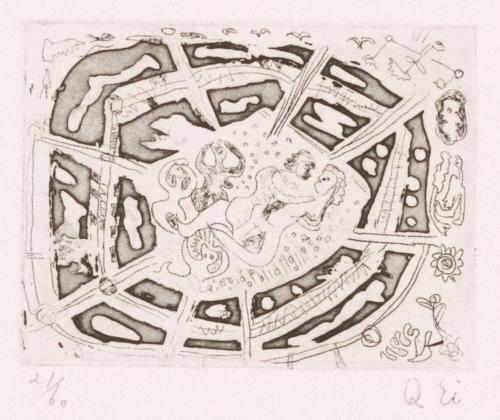 版画集『瑛九・銅版画 SCALE IV』 25 公園