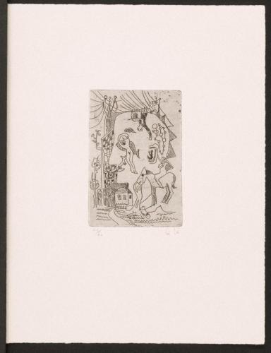 版画集『瑛九・銅版画 SCALE IV』 29 木馬と自転車