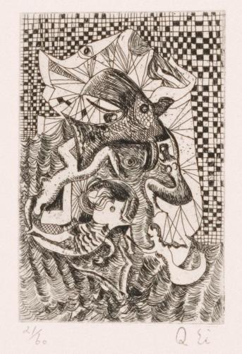 版画集『瑛九・銅版画 SCALE IV』 33 小人魚