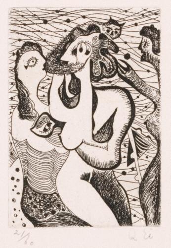 版画集『瑛九・銅版画 SCALE IV』 39 人魚の群