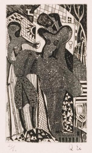 版画集『瑛九・銅版画 SCALE IV』 43 せまい道