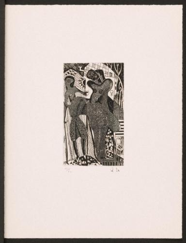 版画集『瑛九・銅版画 SCALE IV』 43 せまい道