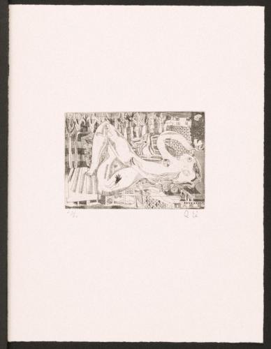 版画集『瑛九・銅版画 SCALE IV』 47 ベランダ