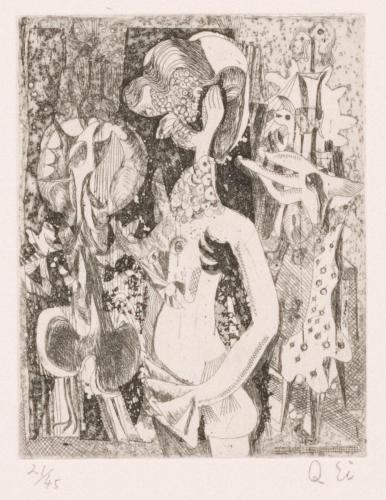 版画集『瑛九・銅版画 SCALE IV』 57 乙女
