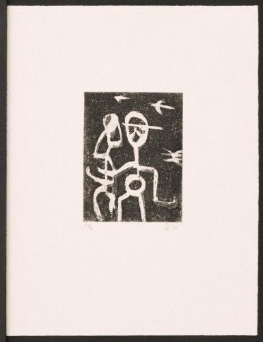 版画集『瑛九・銅版画 SCALE V』 3 恋人