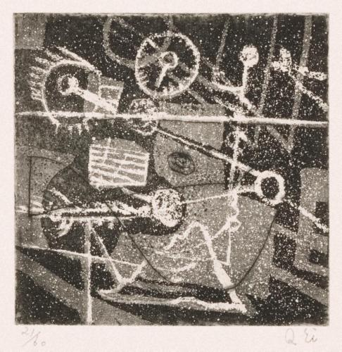 版画集『瑛九・銅版画 SCALE V』 4 夜の道