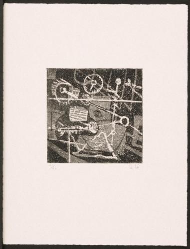 版画集『瑛九・銅版画 SCALE V』 4 夜の道