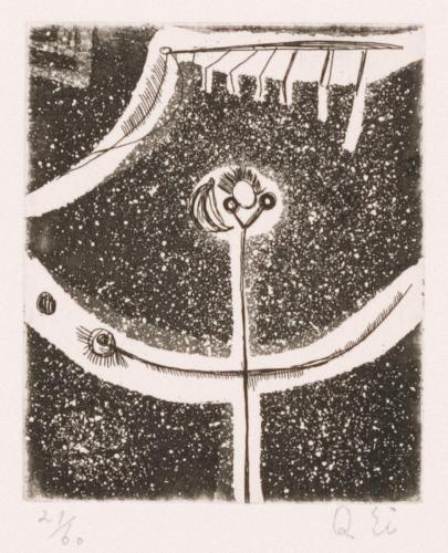 版画集『瑛九・銅版画 SCALE V』 6 トンボ