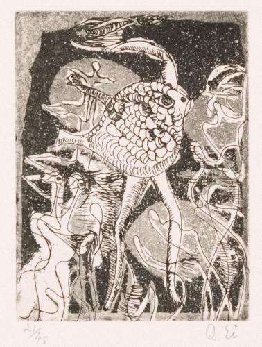 版画集『瑛九・銅版画 SCALE V』 8 魚の夢