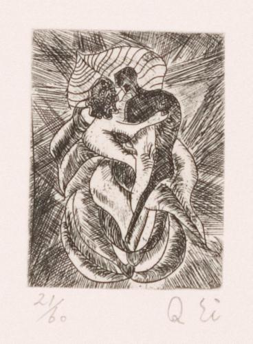 版画集『瑛九・銅版画 SCALE V』 13 木の葉