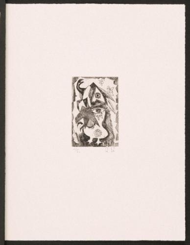 版画集『瑛九・銅版画 SCALE V』 14 めんどり