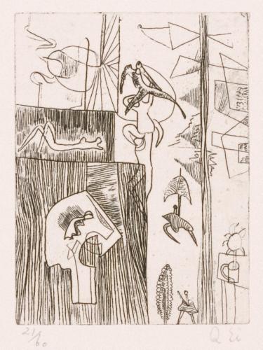 版画集『瑛九・銅版画 SCALE V』 17 ひるね